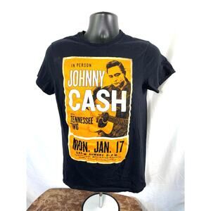 Johnny Cash Graphic Tee Black Small